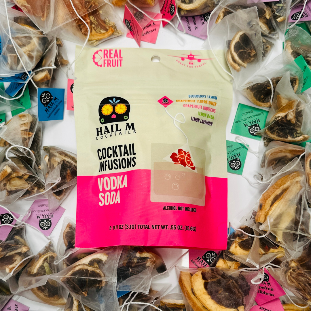 Vodka Soda Infusion Kit – Sugar Free - Travel Cocktail Tea Bags