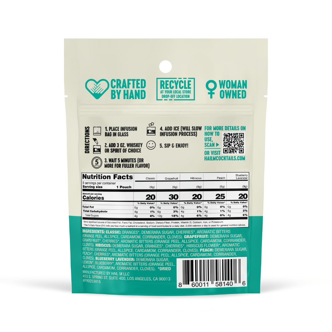 Old Fashioned – Travel Cocktail Infusion - Flavor Sampler