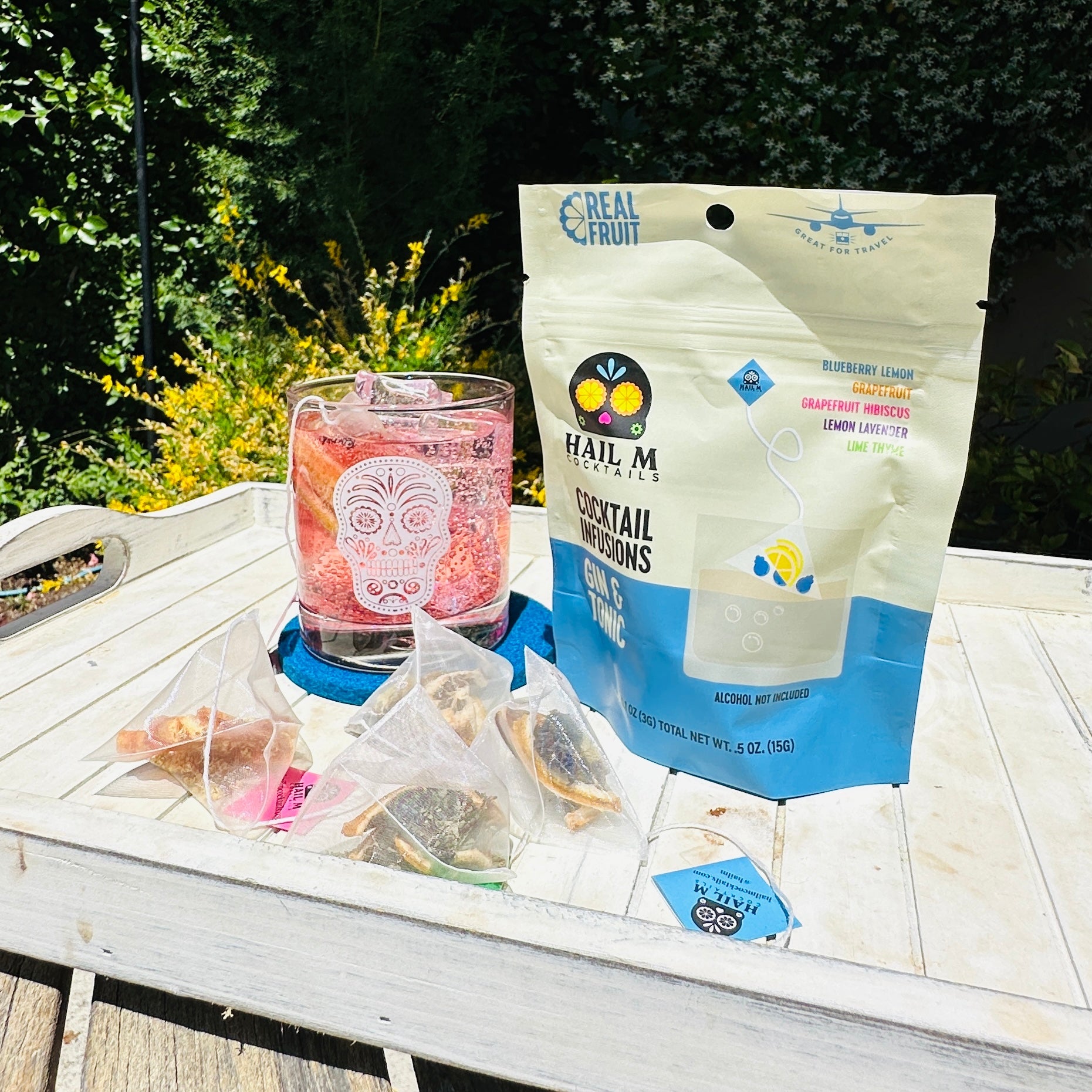 Gin & Tonic Infusion Kit – Sugar Free - Travel Cocktail Tea Bags