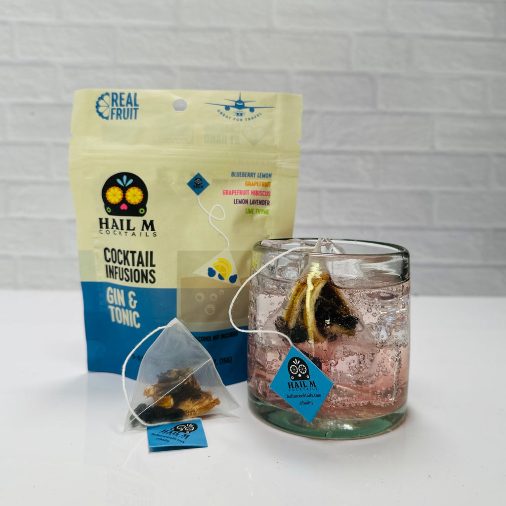 Gin & Tonic Infusion Kit – Sugar Free - Travel Cocktail Tea Bags