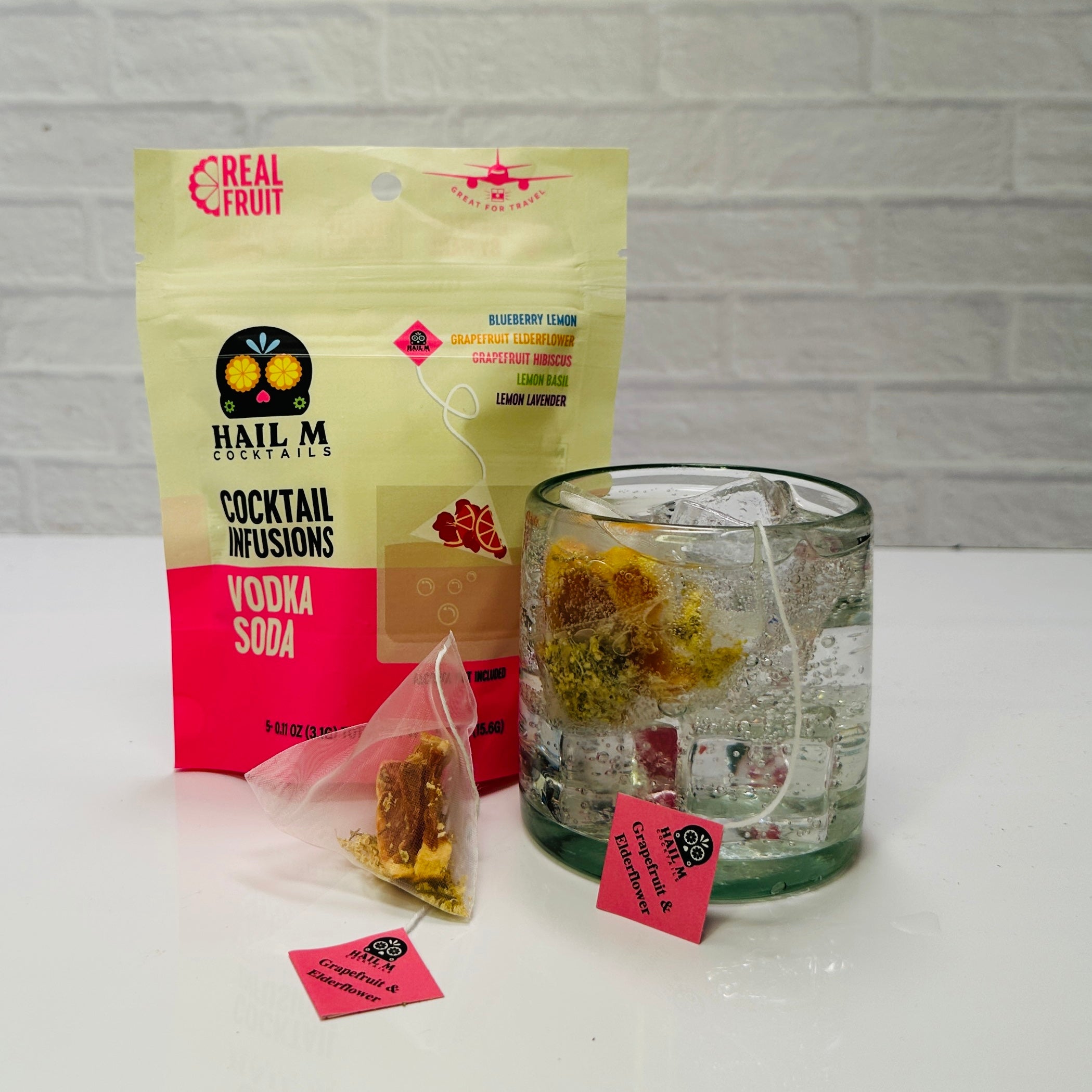 Vodka Soda Infusion Kit – Sugar Free - Travel Cocktail Tea Bags