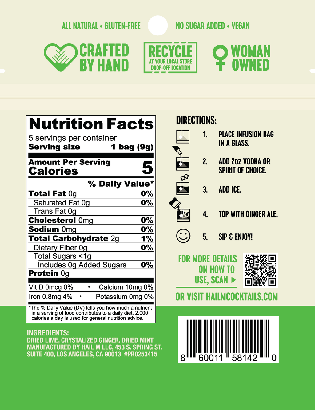 Moscow Mule Infusion Kit – Sugar Free Travel Cocktail Tea Bags