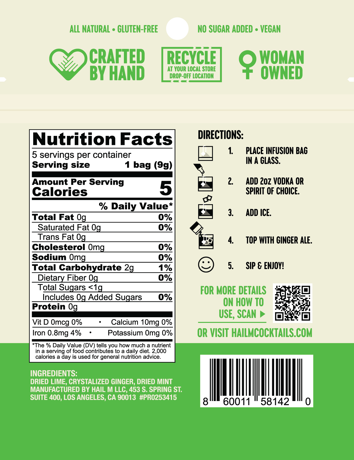 Moscow Mule Infusion Kit – Sugar Free Travel Cocktail Tea Bags